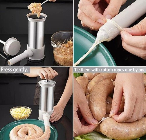 Embutidor manual de chorizos y salchichas - Imagen 3
