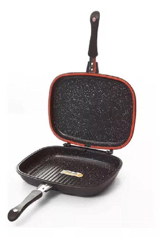 Sarten doble parilla antihaderente 36 cm