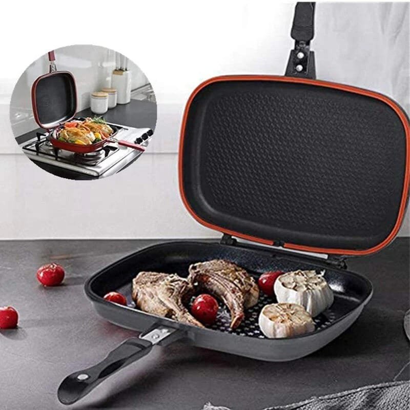 Sarten doble parilla antihaderente 36 cm - Imagen 3